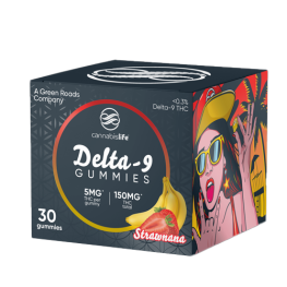150mg Strawnana Delta-9 Gummies Cannabis Life