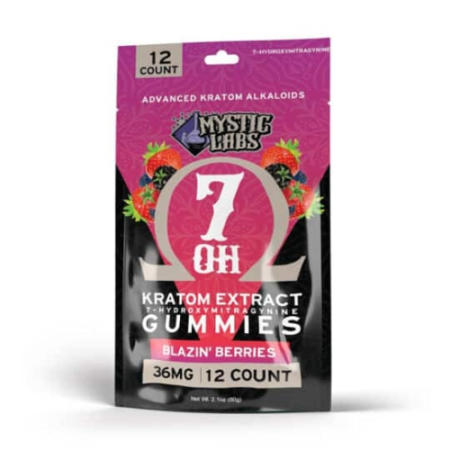 7OH Citrus & Berry Gummies 36mg 7-Hydroxymitragynine Mystic Labs
