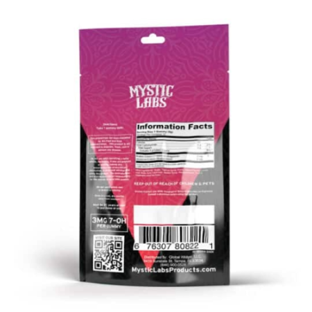 7OH Citrus & Berry Gummies 36mg 7-Hydroxymitragynine Mystic Labs