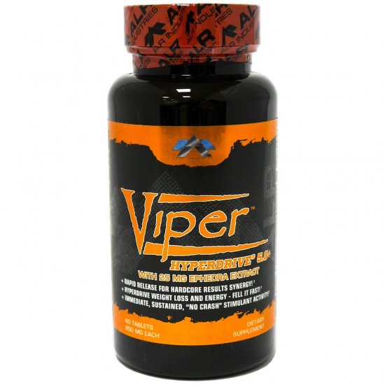 Viper Hyperdrive 5.0+ With 25mg Ephedra Extract 60 Tablets