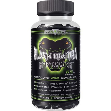 Black Mamba Hyperrush 65mg Ephedra Phenylethylamine and Caffeine