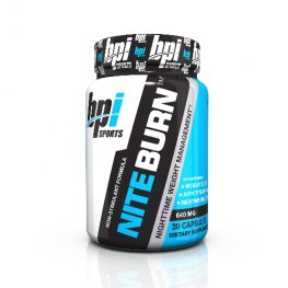 Nite Burn BPI Sports 30 Capsules Non Stimulant Fat Weight Loss