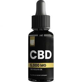 CBD Isolate Oil 5,000mg Organic MCT Oil Hemp Extract SwoleRAF