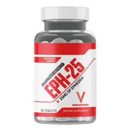 EPH-25 Pure Ephedra Caffeine Energy Supplement