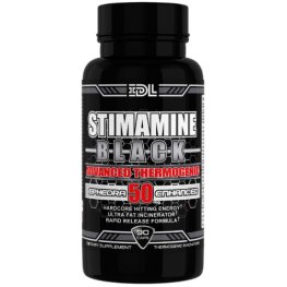 Stimamine Black IDL 50mg Ephedra Fat Burning Pills 90ct