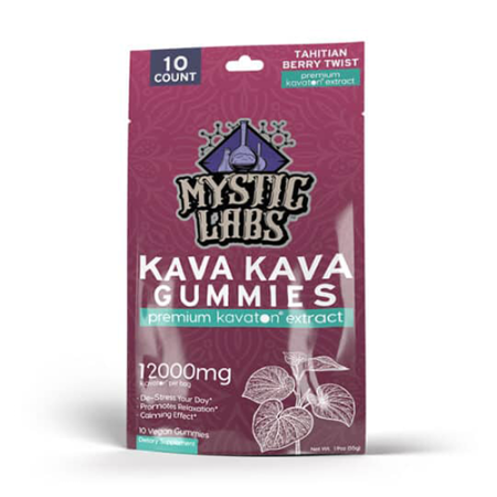 Kava Kava Gummies Mystic Labs Tahitian Berry Twist 12000mg