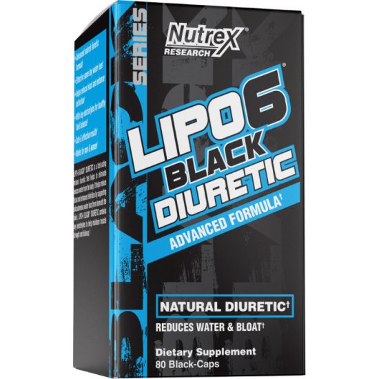 Lipo-6 Black Diuretic 80C Nutrex Reduce Bloating Shed Weight