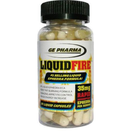 Liquid Fire GE Pharma 35mg Ephedra Extract with Yohimbe 90ct