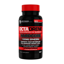 Octadrene Hardcore 100mg Ephedra Fastest Way to Burn Fat