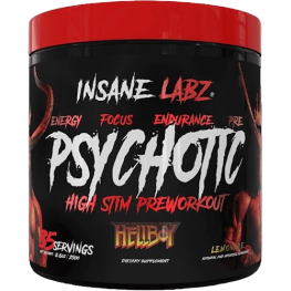 Psychotic Hellboy High Stim Pre Workout Insane Labz Energy Focus