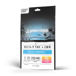 Relax Gummies Delta-9 THC + CBD Green Roads