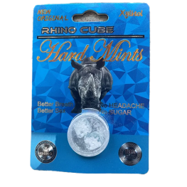 Rhino Cube Hard Mints Sugar Free No Headaches
