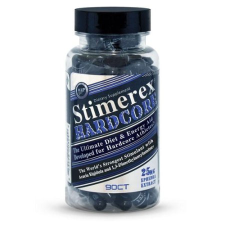 Stimerex Hardcore 25mg Ephedra 200mg PEA Alkaloids 90ct