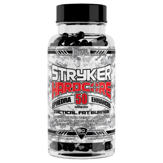 Stryker Hardcore IDL 50mg Ephedra Based Stimulant Fat Burner