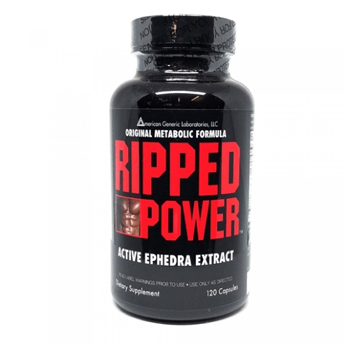 Ripped Power Ephedra 20mg Caffeine Weight Loss Stack 120ct