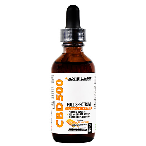 CBD Oil Tincture 2oz 8.3 mg Orange Creamsicle Safe 500mg