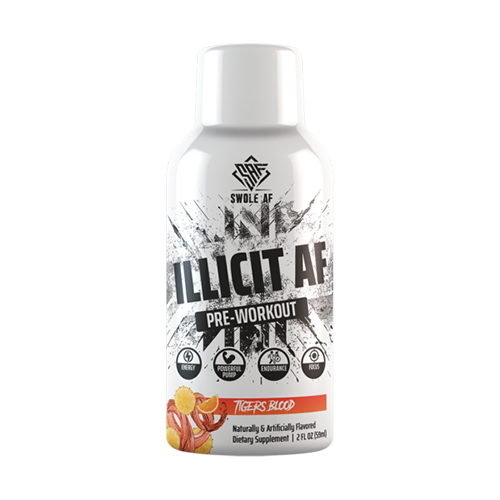 Swole Illicit AF Pre-workout 2 FL OZ Tigers Blood Ready To Drink