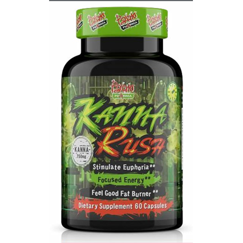 Kanna Rush Psycho Pharma Sceletium Euphoria Fat Burner 60ct