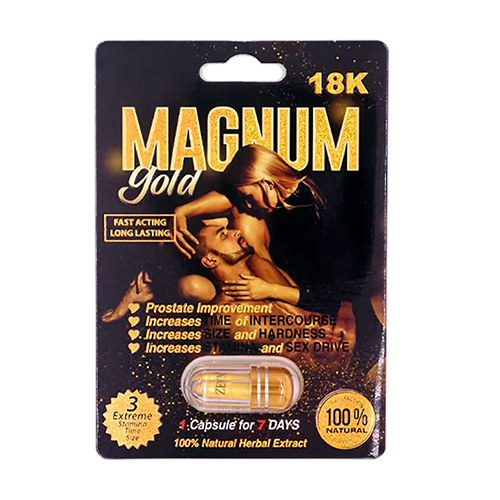 Magnum Gold 18K 100% Natural Male Enhancement Pill - Click Image to Close