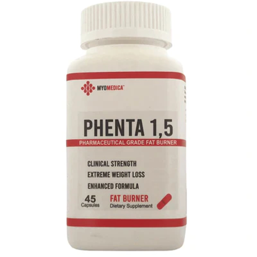 Phenta 1, 5 Pharmaceutical Grade Fat Burner 45 Caps