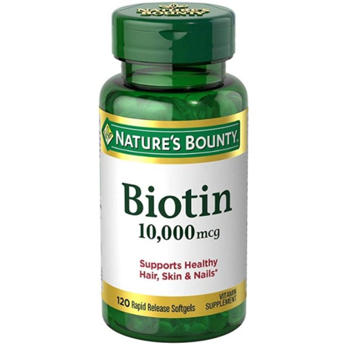 Biotin 10,000 mcg 120ct Rapid Release Softgels Hair Skin Nail