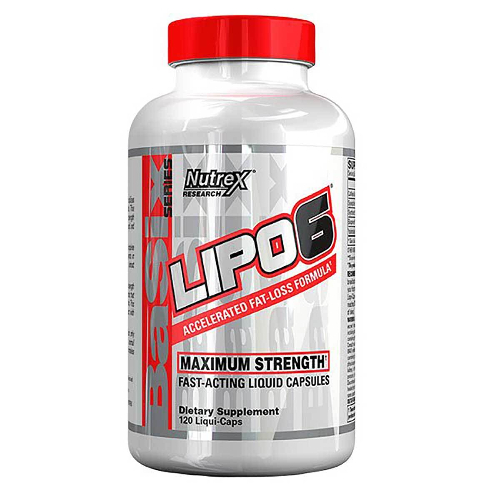 Lipo-6 Accelerated Fat Loss Formula 120c Nutrex Maximum Strength