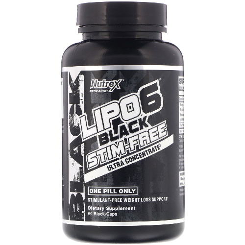 Lipo-6 Black Stim-Free Ultra Concentrate 60c Nutrex Weight Loss