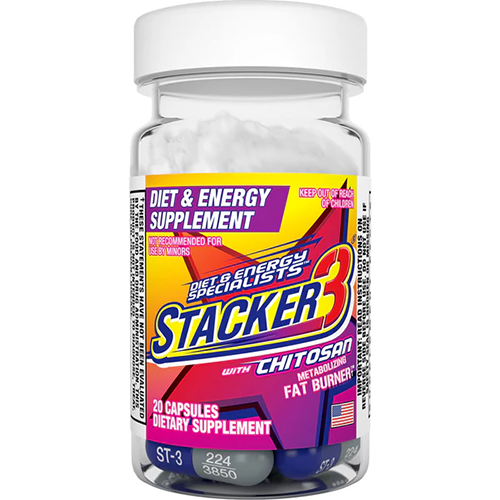 Stacker 3 with Chitosan Diet & Energy Supplement