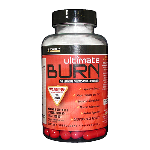 Ultimate Burn 27mg Ephedra Thermogenic Fat Burner 90ct - Click Image to Close